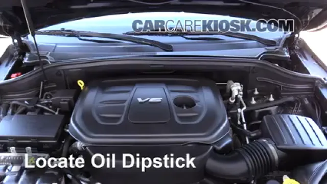 2017 Jeep Grand Cherokee Laredo 3.6L V6 FlexFuel Aceite Controlar nivel de aceite